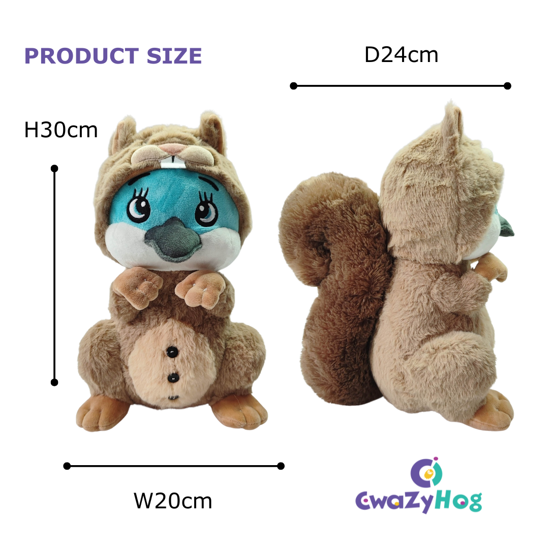 CwaZyHog Plush Toy - Wally - CwaZyLeigh CreaTions