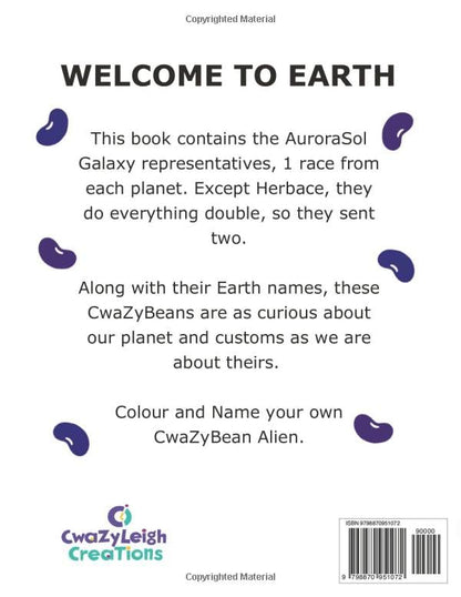 CwaZyBean Aliens - Colouring Book 1 - CwaZyLeigh CreaTions