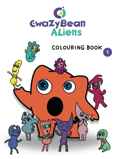 CwaZyBean Aliens - Colouring Book 1 - CwaZyLeigh CreaTions