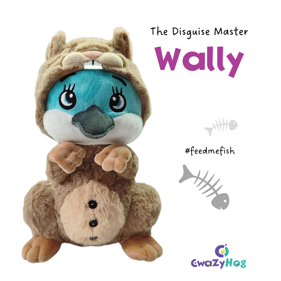 CwaZyHog Plush Toy - Wally - CwaZyLeigh CreaTions